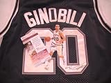MANU GINOBILI SIGNED AUTOGRAPHED JERSEY SAN ANTONIO SPURS JSA