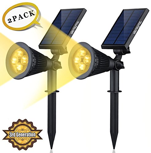 Solar led lights- (2 pack) [3rd generation] siensync(tm…