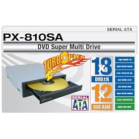 Plextor PX-810SA SW-BL Internal CD DVD RW Drive by Plextor