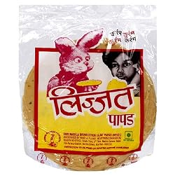 Lijjat Papad, Garlic, 7-Ounces Pack (Pack of 20)