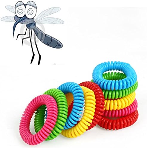 Cfsky Mosquito Repellent Bracelets 10 Pack Insect Protection for up to 250HRS - Plants Oil Pest Control NO DEET FREE NO SPRA Suitable for Outdoor&amp;Indoor&amp; Natural&amp;Travel