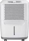 Frigidaire FAD301NUD White Energy Star 30 Pint Portable Dehumidifier with 1 Fan Speed and Front Loa