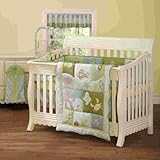 Step By Step Sea Life 4 Piece Crib Set, Blue/Brown