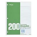 Mead College-Ruled Filler Paper, 200 Sheets (15236)