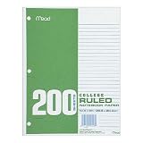 Mead College-Ruled Filler Paper, 200 Sheets (15236)