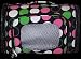 Designer Dog Carrier - Luggage Style Multi Color Polka Dots Pet Carrier - Black - Medium