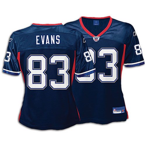 Lee Evans Navy Reebok Replica Buffalo Bills Women's Jersey - Medium