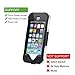 vcloo iPhone SE Waterproof Case, 20ft(6M) iPhone 5S Underwater Case, Dust Proof, Snow Proof, Shock Proof, Heavy Duty Full Sealed Underwater Swimming Diving Protactive Case for iPhone 5/5S/SE Black