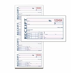Adams Money and Rent Receipt, Carbonless, 5.25 x 11 Inches, White and Canary, 2-Parts, 200 Sets 4 per Page (DC1152)
