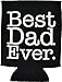 Best Dad Ever 2-Piece Hat Cap and Coolie Gift Set Bundle