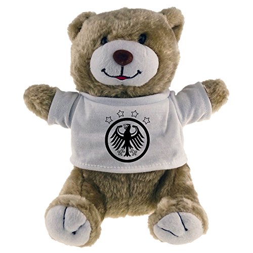Kuscheltier Bär Deutschland Retro EM 2016 in Frankreich France beige Germany Deutschland