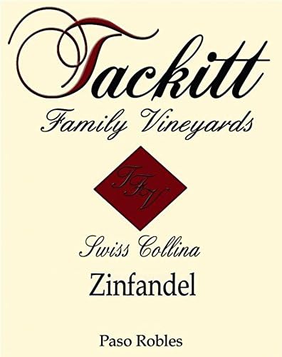 2012 Tackitt Family Vineyards "Swiss Collina" Vintner's Reserve Zinfandel 750 mL Wine