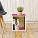 Way Basics Cube Plus Cubby Organizer (Tool-Free Assembly and Uniquely Crafted from Sustainable Non Toxic zBoard Paperboard), Pink