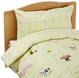 Kindertraum 520127012850 - Kinderbettw�sche Bauernhof/Karo, 40 x 60 + 100 x 135 cm, gr�n