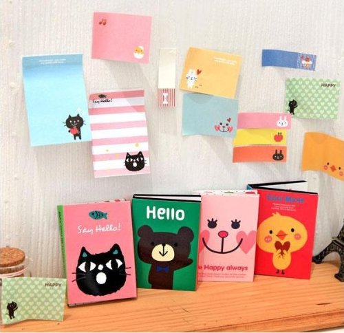 Onor-tech 2 x lovely cute cartoon post-it note bookmark…