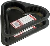 WonderBake Set of 2 Heart Shaped 8 Inch Victoria Sandwich Cake Tins for Baking