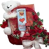 All My Love Chocolate Gift Basket With Teddy Bear - Romantic Valentine's Gift Basket
