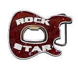 Rock Star Glitter Guitar Beer Bottle Opener Belt Buckle SALE