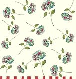 Plastic Tablecover 54 x 108 Painted Hydrangeas - 6 Count