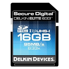 Click here to buy Delkin 16 GB Elite 633X SDHC UHS-I Memory Card (DDSDELITE633-16GB).