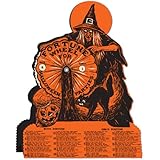 Beistle Witch Fortune Wheel Game, 9-1/4-Inch by 6-3/4-Inch