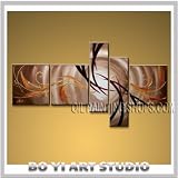 Original Large Modern Abstract Painting Contemporary Bed Room Wall Decor Signed Original By Bo Yi Art Studio 75 x 40