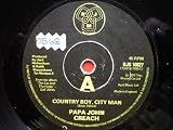 Creach, Papa John Country Boy City Man 7" DJM DJS10827 VG 1977 there is handwritten number on label and there is 2mm drill hole in label rim