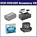 Sony DCR-DVD205 Camcorder Accessory Kit includes: SDM-109 Charger, 638002 Tape/ Media, ST80 Case, SDNPFP50 Battery