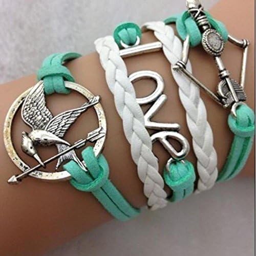 Perfectadornment Multilayer Braided Wristband Rope Chain Hand Woven Bracelet(Bird)