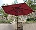 Formosa Covers 9ft Umbrella Replacement Canopy 6 Ribs in Brick Red (Canopy Only)
