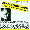 Orff-Schulwerk, Vol. 3: Piano Music