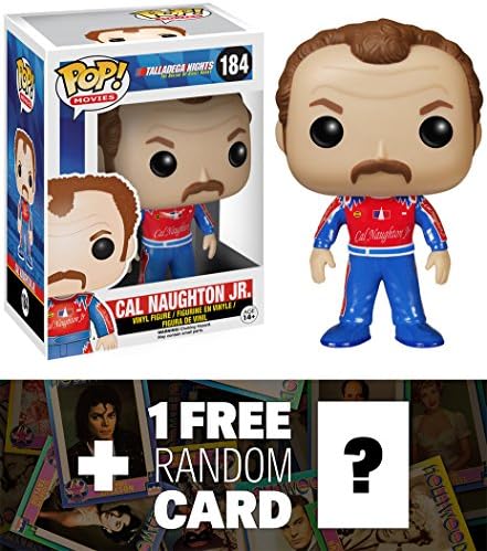 Cal Naughton Jr: Funko POP! x Talladega Nights Vinyl Figure + 1 FREE Official Hollywood themed Trading Card Bundle [54939]