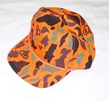 Orange Camouflage Hunters & Truckers Hat Cap