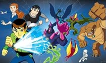 RoomMates JL1180M Ben 10 Prepasted Chair Rail Wall Mural