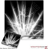 Sony PS3 Slim Skin   Lightning White