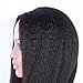 Coarse Italian Yaki Wig Brazilain Virgin Natural Color Kinky Straight Lace Front Human Hair Wigs for Black Women 20inch