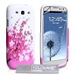 Yousave Accessories� Samsung Galaxy S3 Custodia Floreale Ape Silicone Caso Con Schermo Pellicola Protezione
