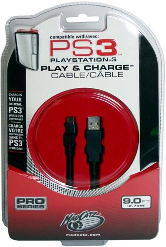 Childrens Toyshop  Video Games : Madcatz Play & Charge Cable (PS3)