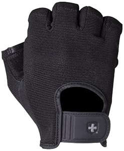 Harbinger Power StretchBack Glove (Black, Large)
