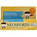 Neosporin First Aid Antibiotic Cream for Kids, 0.5-Ounce (Pack of 3)