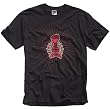 Shift Racing Fisted Men's Short-Sleeve Casual T-Shirt/Tee w/ Free B&F Heart Sticker Bundle - Black/Red