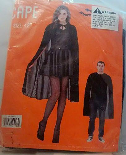 Deluxe Family Make-up Kit Plus 42" Black Cape halloween Bundle