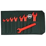 Wiha 20093 1000 Volt Roll Up Insulated Metric Wrench Sets, 8-Piece [並行輸入品]