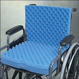 Eggcrate Wheelchair Cushion With Back 18" x 32" x 3"