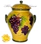 COOKIE JAR, CANISTER TUSCANY GRAPE WINE DECOR