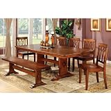 Lifestyle California Tuscany Trestle Dining Table with Butterfly Leaf