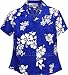Fitted Shirt - Women's Shadow White Hibiscus Hawaiian Aloha Poplin Cotton Cropped Shirt