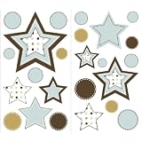 Beansprout Mod Star Stick Ups, Blue by Pem America