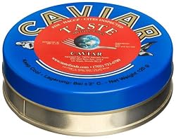 Taste Specialty Foods Golden Osetra, Gueldenstaedti, Farmed, 4-Ounce Tin