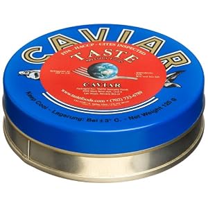 Taste Specialty Foods Beluga Caviar, Farmed, USA, 4-Ounce Tin by Taste Specialty Foods
